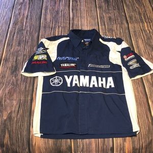 Men’s Yamaha motorcycle racing sponsorship jersey shirt size -S-